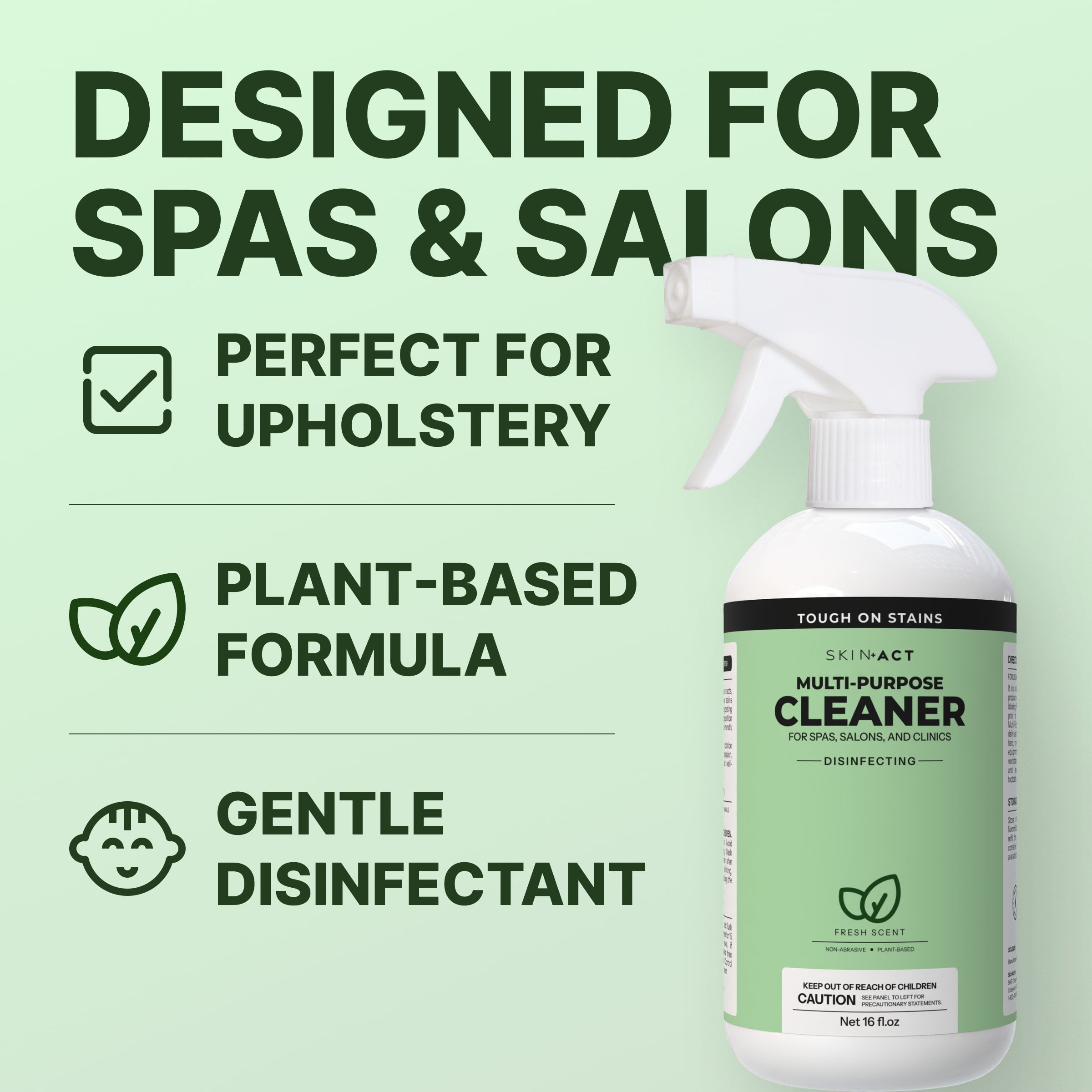 SkinAct Disinfecting Multi Purpose Cleaner for Upholstery