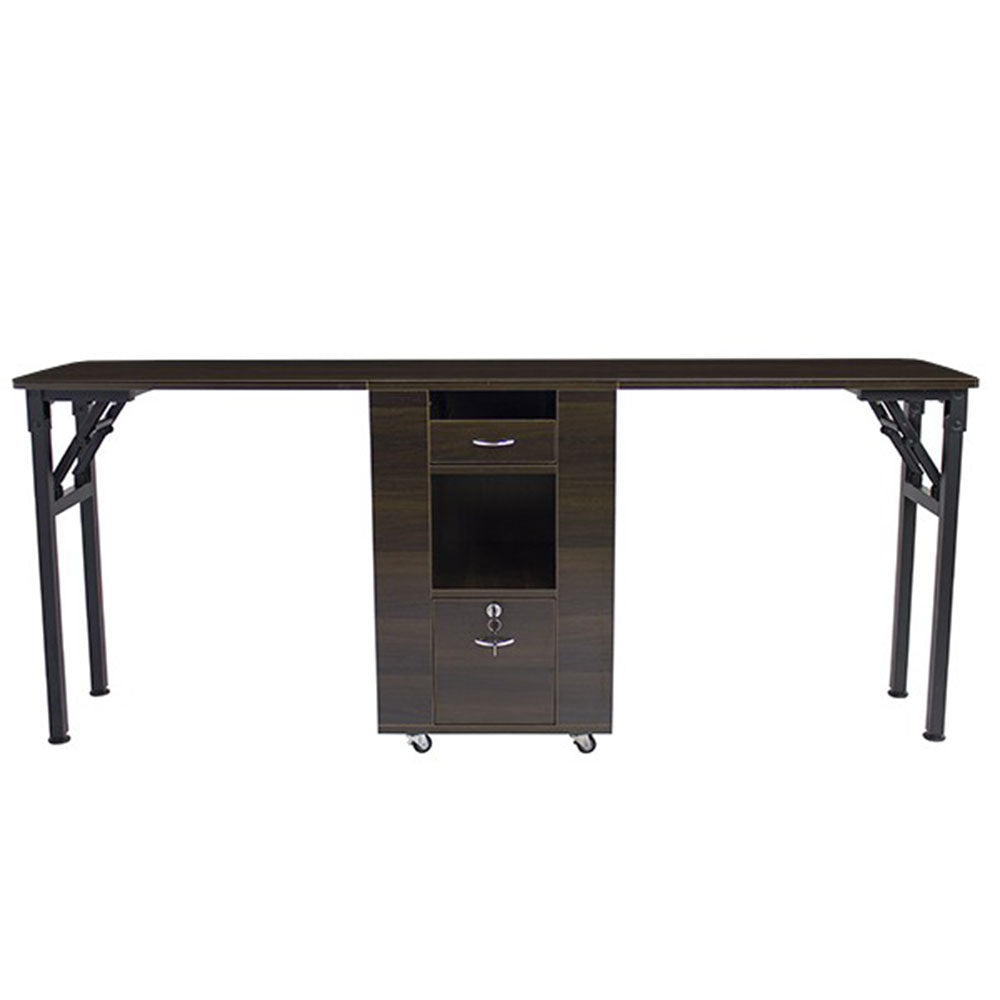 Double Station Foldable Manicure Table
