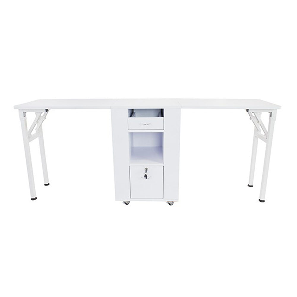 Double Station Foldable Manicure Table