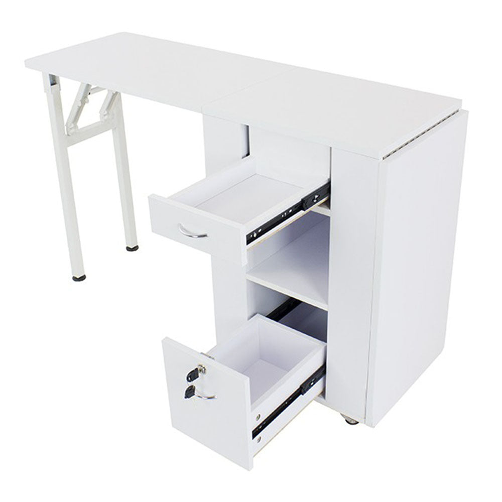 Double Station Foldable Manicure Table