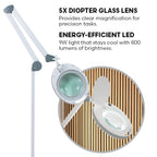 Moda LED Magnifying Lamp - Touch Control Brightening Adjustment System